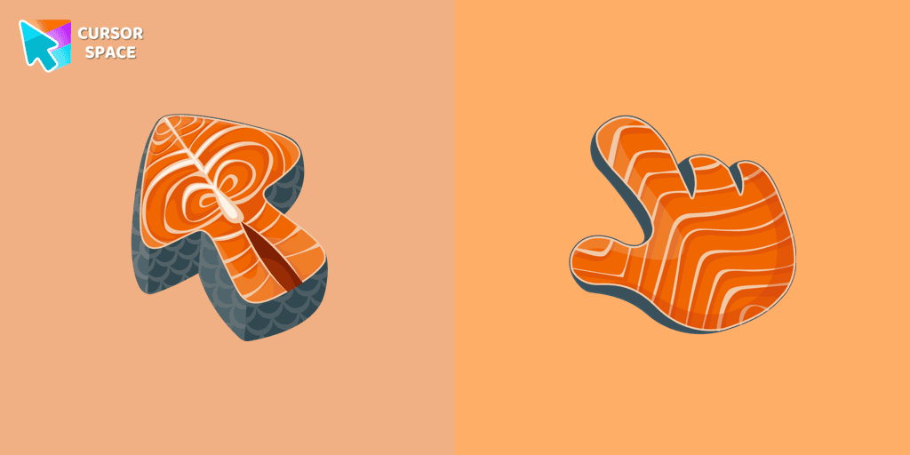 Salmon Texture cursor